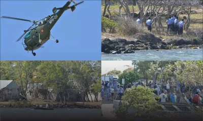 [En images] Drame en mer à Poudre-d’Or : les opérations se poursuivent pour retrouver les deux personnes portées disparus 