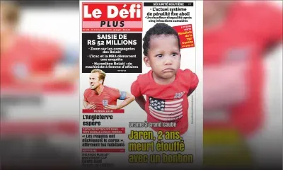 Voici la Une du Défi Plus de ce samedi 07 juillet