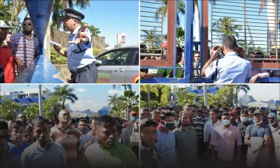 [En images] Des employés de Pad & Co Ltd manifestent à Riche-Terre 