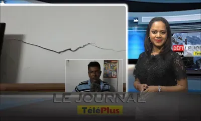 Le Journal Téléplus – Tremblement ressenti à Maurice : les murs d'une maison fissurés à Deux-Frères