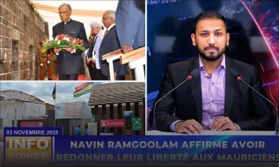 [Info Soirée] : « zordi ounn regayn ou liberte gras a nu »