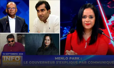 [Info Soirée] : MENLO PARK : LE GOUVERNEUR S’EXPLIQUE PAR COMMUNIQUÉ