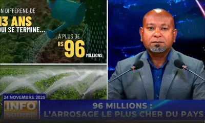 [Info Soirée] : « 96 MILLIONS : L’ARROSAGE LE PLUS CHER DU PAYS »