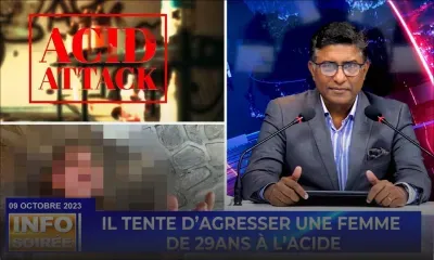 [Info Soirée] : « Lin rod avoy caustic soda lor mwa »