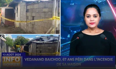 Info Soirée : Son épouse : « Mo ti al laboutik, kan mon revini tou tin fini brile »