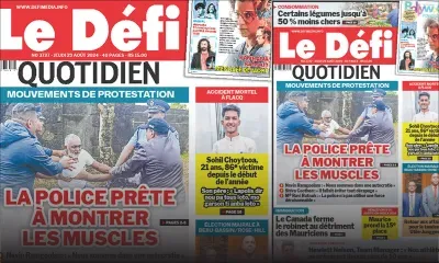 Voici la une du Défi Quotidien de ce Jeudi 29 Août 2024