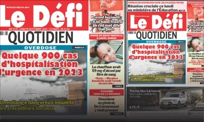 Voici la une du Défi Quotidien de ce Lundi 16 Septembre 2024