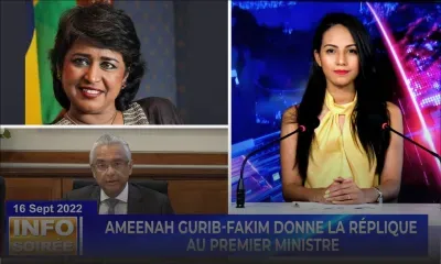 [Info Soirée] : «Lor ki baz pou aret mwa?» dit Ameenah Gurib Fakim