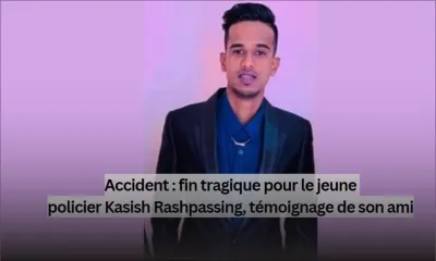 Accident : fin tragique pour le jeune policier Kasish Rashpassing, témoignage de son ami