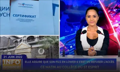 [Info Soirée] :  "Mo garson ena lexame demin"