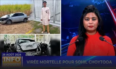 [Info Soirée] : «Mo garson so lekorp ti anba enn loto»