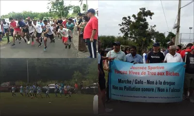 Marche pacifique contre la drogue à Trou-aux-Biches