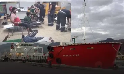 Un pétrolier mauricien s’échoue à La Réunion, les 11 marins secourus