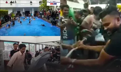 Tensions au Sri Lanka : pool party et séance de sport dans le gymnase présidentiel 