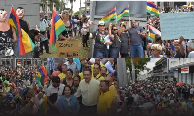 [En images] Le rassemblement de Bruneau Laurette à la Place d'Armes