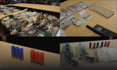 [En images] Arrestation du Bruneau Laurette : du haschisch, deux armes à feu, des balles et de l’argent saisis