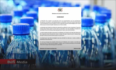 Consommation : une bactérie détectée dans un échantillon d’eau embouteillée de la marque Aqua Springs