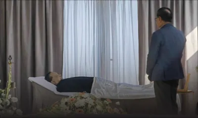 La dépouille de sir Bhinod Bacha exposée au funérarium Moura, à Petite-Rivière