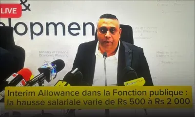 Interim Allowance dans la Fonction publique : la hausse salariale varie de Rs 500 à Rs 2 000