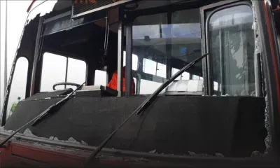 Trianon : collision entre deux autobus