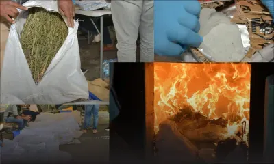 [En images] Casernes centrales : Rs 167 millions de drogues détruites ce lundi