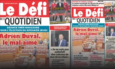 Voici la une du Défi Quotidien de ce Vendredi 19 Juillet 2024