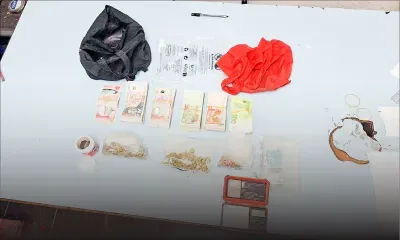 Trafic de stupéfiants - goodlands : de la drogue et de l’argent trouvés parmi des déchets