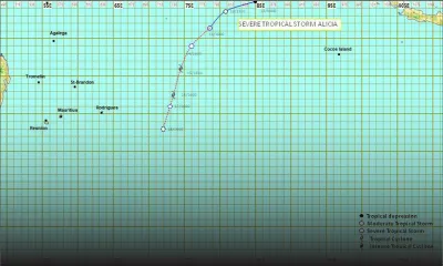 Forte tempête : Alicia ne devrait pas influencer le temps à Maurice sur sa trajectoire actuelle