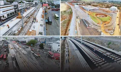 A 17 jours du «soft launch» du Metro Express : vue aérienne des travaux en cours 