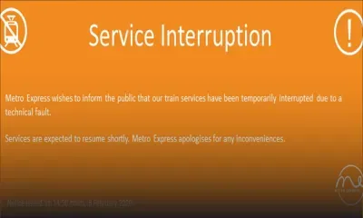 Metro Express : le service temporairement interrompu 