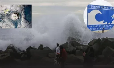 Un volcan des îles Tonga cause un tsunami, alerte des Etats-Unis au Japon