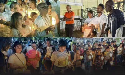 [En images] Cérémonie de Candlelight en hommage à la petite Kathalea