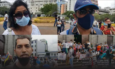 Manif des employés de MK : « C’est à l’État d’injecter de l’argent », clame un des manifestants 