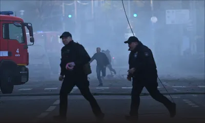 Ukraine: Kiev frappée à quatre reprises, un immeuble résidentiel touché 