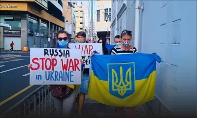 Guerre russo-ukrainienne : manifestation pacifique des expatriés dans la capitale