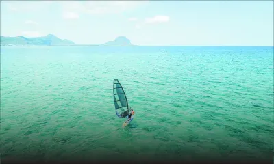 Tour de l’île en planche à voile : Laurent Marrier d’Unienville termine son défi ce dimanche