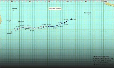 Météo : Batsirai s'intensifie et passera à environ 170 km de Maurice mercredi matin