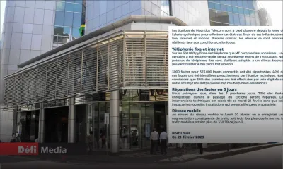 Post-Freddy : réparations des fautes en trois jours, prévoit MT