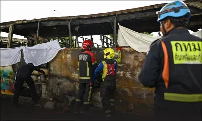 Thaïlande : un bus transportant des écoliers prend feu, la Première ministre confirme plusieurs décès