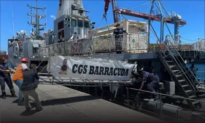 Soutien de La Réunion :  le patrouilleur Barracuda ramènera une deuxième cargaison d’oxygène 