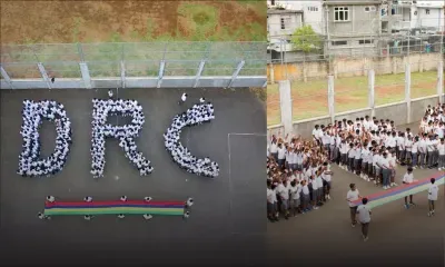 DRC SSS : une chaîne humaine pour célébrer les 55 ans de Maurice