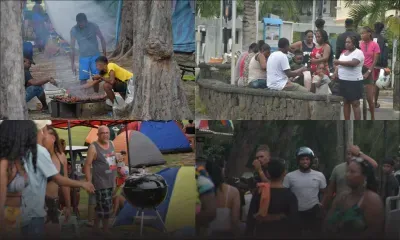 La plage de Flic-en-Flac bondée en ce dimanche de Pâques