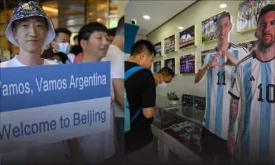 Arrivée en Chine digne d'une rock star pour Lionel Messi