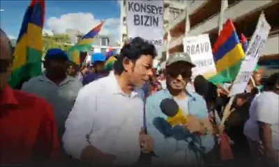 Manif LPM/RM - Bodha sur l’ASP Jagai, «Kisanla ki donn li lord ?»