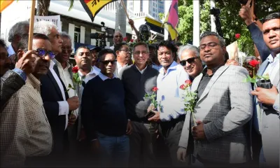 Litige autour d'un terrain repris au MTCCT : des politiciens présents à la manif