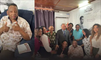 Jean-Claude Gaspard reçoit une médaille de reconnaissance pour sa contribution à la musique locale