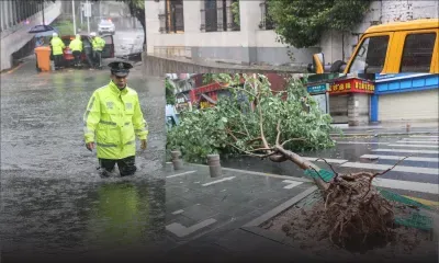Le typhon Doksuri touche le sud-est de la Chine