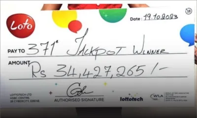 Loto : une Rodriguaise de 25 ans empoche Rs 34,4 millions 