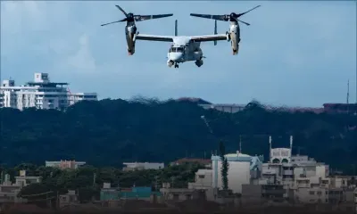 Japon : crash d'un aéronef militaire américain avec 8 personnes à bord