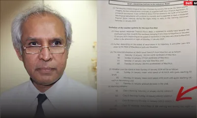 Husnoo était au courant de l’évolution de Belal : voici le "brief" de la météo qui prévoyait l’alerte 3 le lundi 15 janvier 